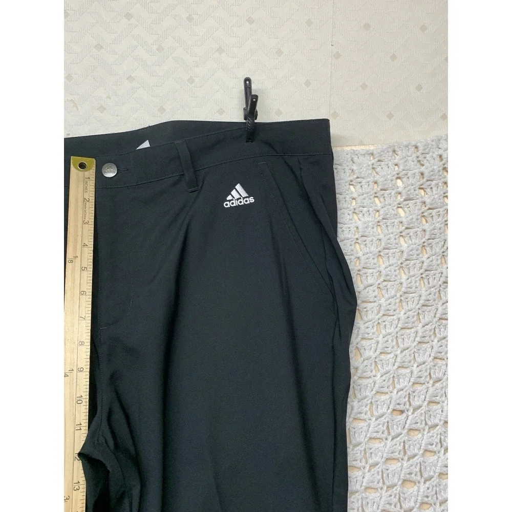 Adidas Originals Adi Golf Pants Mens‎ Tag 38x30 Black Straight Leg
